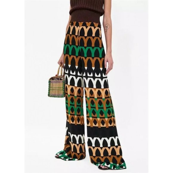 Zara Pants - Zara Palazzo Pants Geo Print